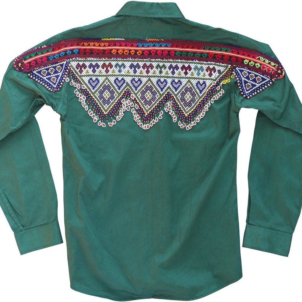 Embellished Ethnic Tie-Dye Top - Picture 16 of 16